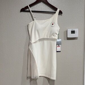 Fila Women's Asymmetrical Cream Dress